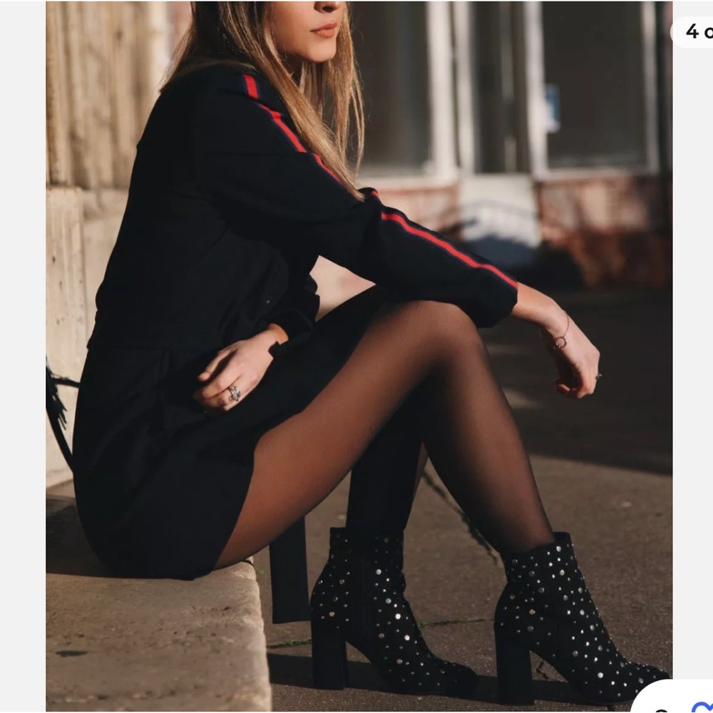 NWOT ZARA Bloggers Favorite Navy Jumpsuit - Picture 4 of 7